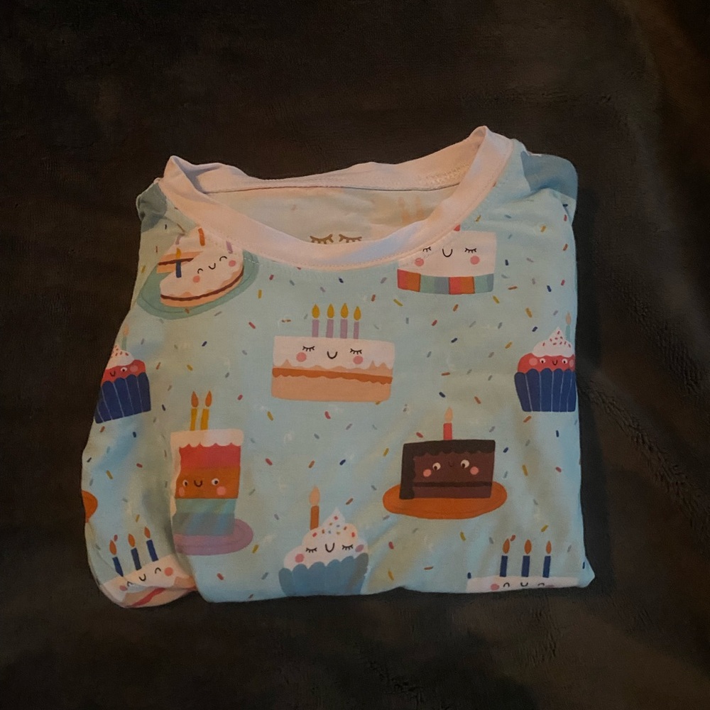 Little Sleepies 3T Birthday Cake 2pc